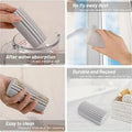 Damp Duster Set, 2 Counts Magic Dust Cleaning Sponge, Cleaning Pads for Baseboard, Blind, Tiled, Furniture, Couches, Vent, Grill, Screen, Cleaning Tool, Cleaning Supplies, Bathroom Accessories