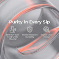 [Dealsforyoudays] Portable 15.22 Oz USB Rechargeable Personal Blender with LED Display, Durable Abs Material, Perfect for Smoothies & Juices, Home Kitchen Essential