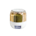 360 Degree Rotating Rice Dispenser Sealed Dry Cereal Grain Bucket Moisture Proof Kitchen Food Container Storage Box