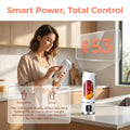 [Dealsforyoudays] Portable 15.22 Oz USB Rechargeable Personal Blender with LED Display, Durable Abs Material, Perfect for Smoothies & Juices, Home Kitchen Essential