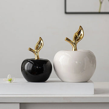 Luxury Ceramic Apple Sculpture