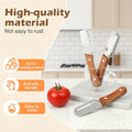 Stainless Steel Sharp Peeler with Wooden Non-Slip Ergonomic Handle, Built-In Bottle Opener, Long-Lasting Construction for Fruits & Vegetables, Essential Kitchen Tool