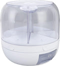6 Grid Rice & Grain Storage Container, 360° Rotating Dry Food Dispenser Grain Food Storage Box Rice Bucket with Lid Household for Home Kitchen (5Kg)