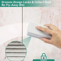 Damp Duster Set, 2 Counts Magic Dust Cleaning Sponge, Cleaning Pads for Baseboard, Blind, Tiled, Furniture, Couches, Vent, Grill, Screen, Cleaning Tool, Cleaning Supplies, Bathroom Accessories